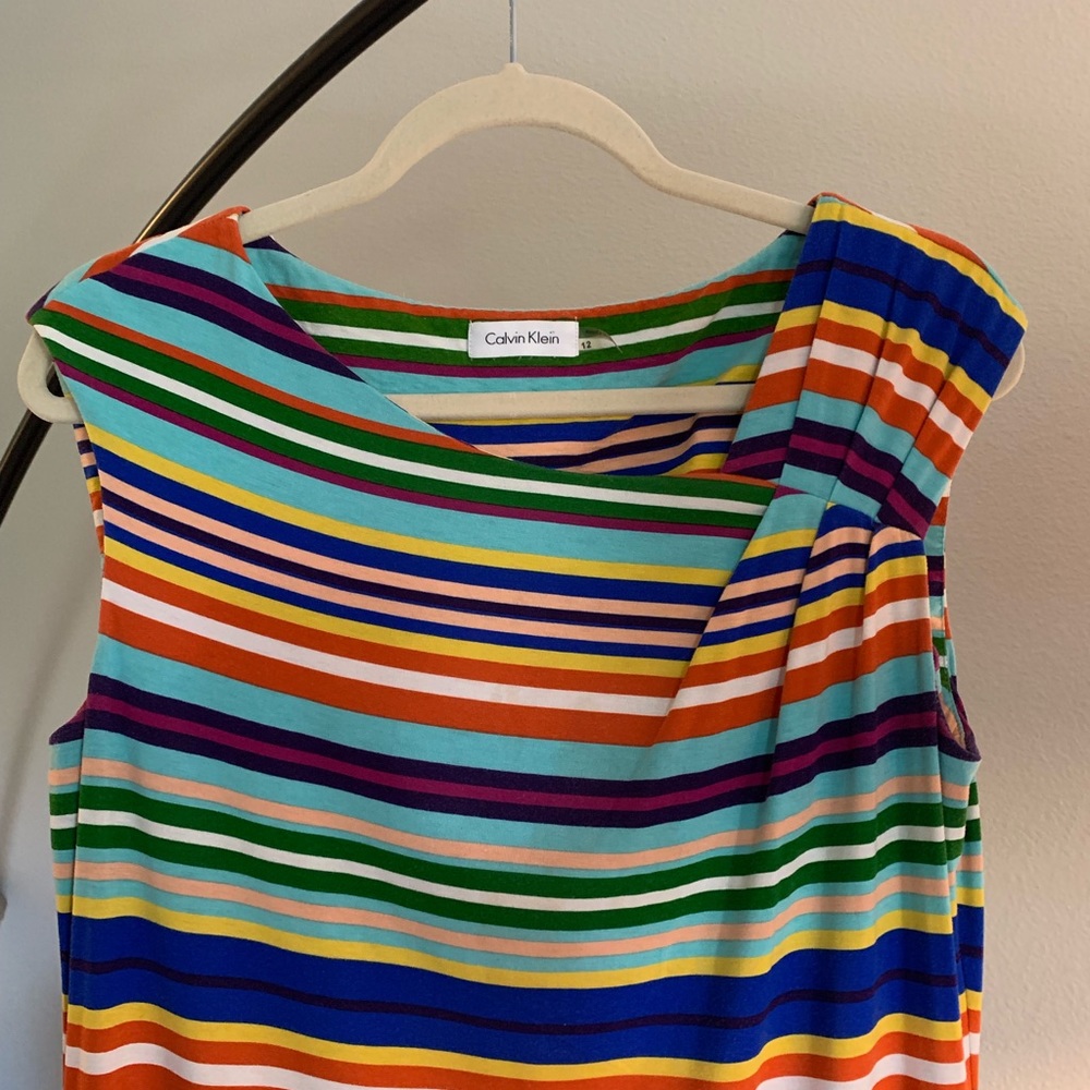 Calvin Klein adorable striped dress